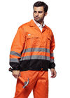 주황색/황색 높은 시정 재킷, 사려깊은 안전 재킷 EN ISO 20471