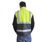 300D Oxford High Visibility Safety Vest Comforable With Detachable Sleeves