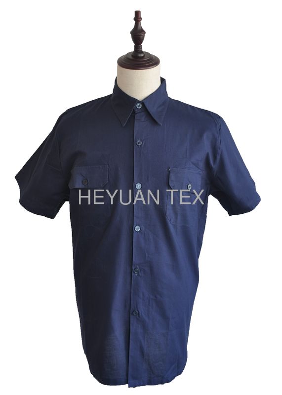 Customization Slim Fit Male Cotton Work Shirts For Workshop / Lab Worker